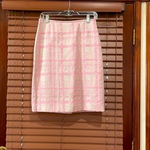 Pink and cream skirt
